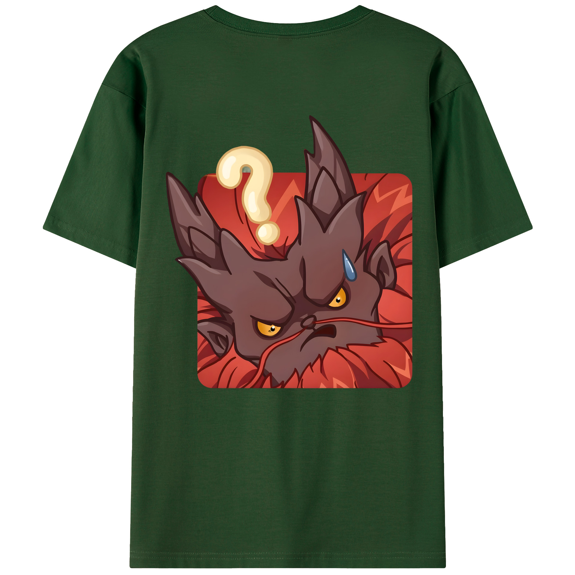 （画像用） Ne Zha 2 ナタ 魔童の大暴れ 綿100％半袖Tシャツ（背面プリント）